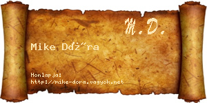 Mike Dóra névjegykártya